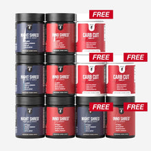 Cargar imagen en el visor de la galería, AM/PM Thermo Stack 3-Month Supply + 1-Month Free + 3 Free Carb Cut Complete